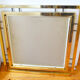Modernist Italian mirror chrome steel gold 70 71 X 71