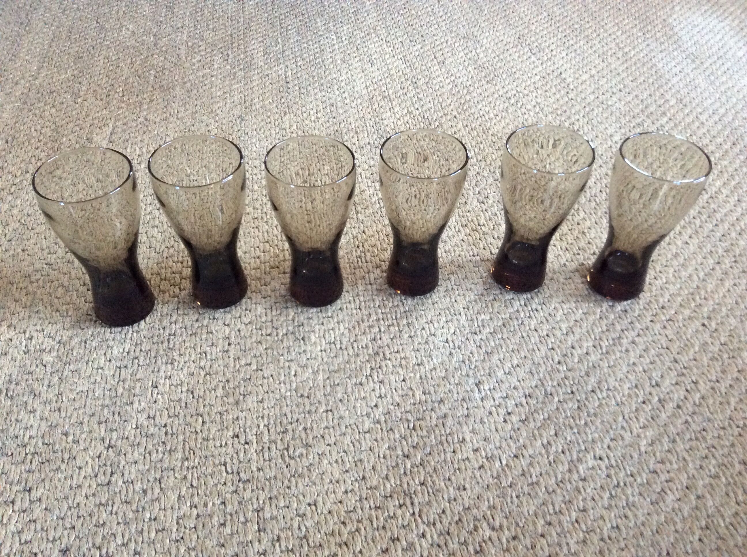 Series of 6 glasses