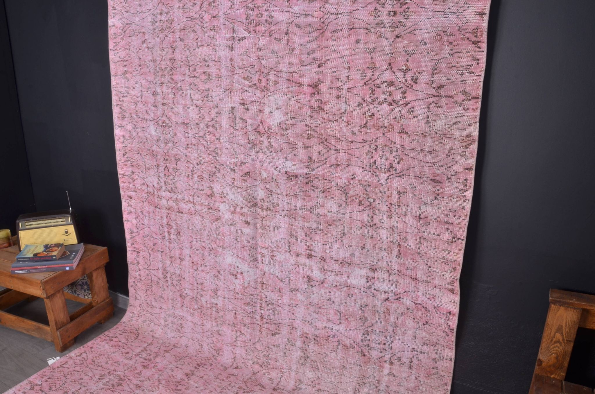 Tapis turc vintage rose sku2344