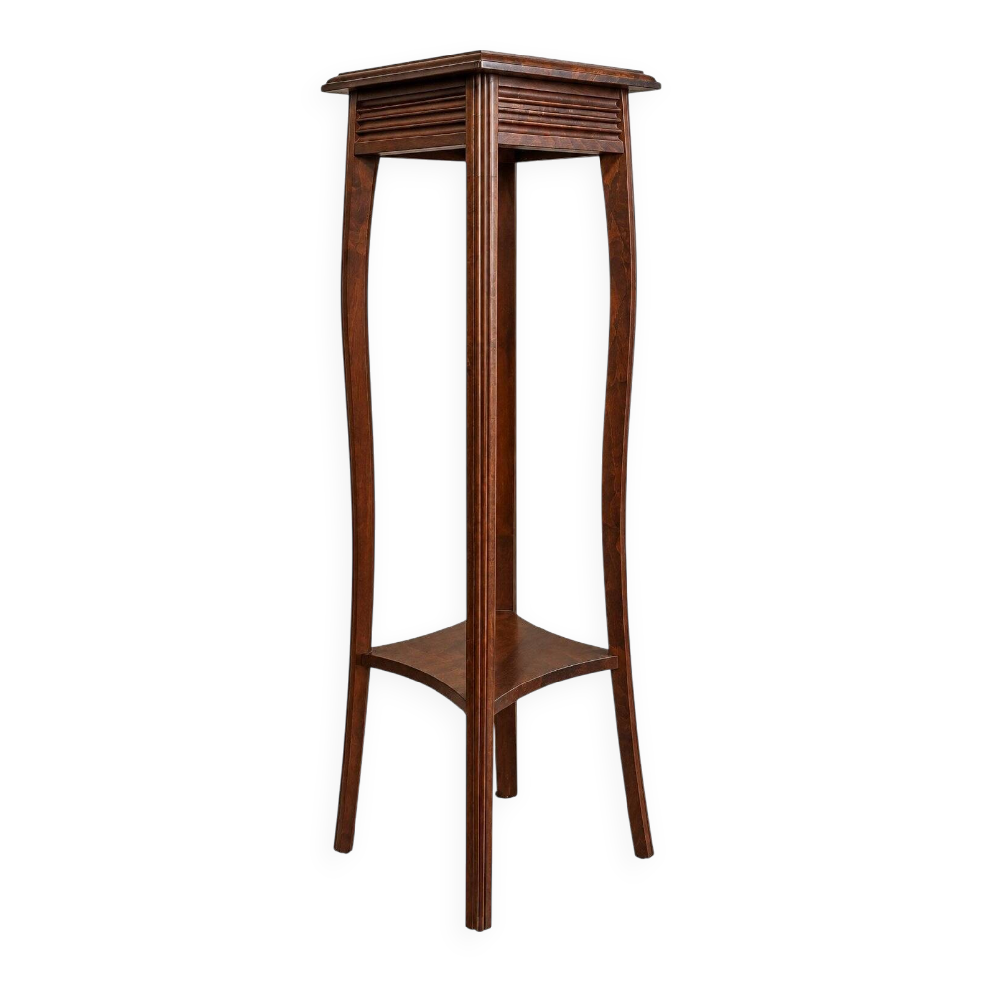 Victorian English two-tier stand in solid wood.