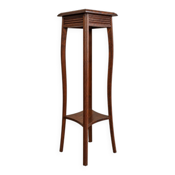Victorian English two-tier stand in solid wood.