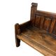 Antique Spanish Oak Bench – Traditional Pegged Construction