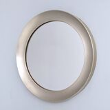 Round Narciso Mirror with Steel Frame by S. Mazza for Artemide, Italy