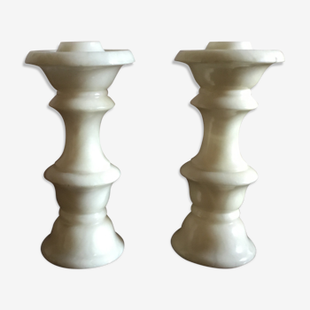 Marble candlesticks