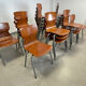 Lot 22 chairs obo eromes honey, 70s, holland