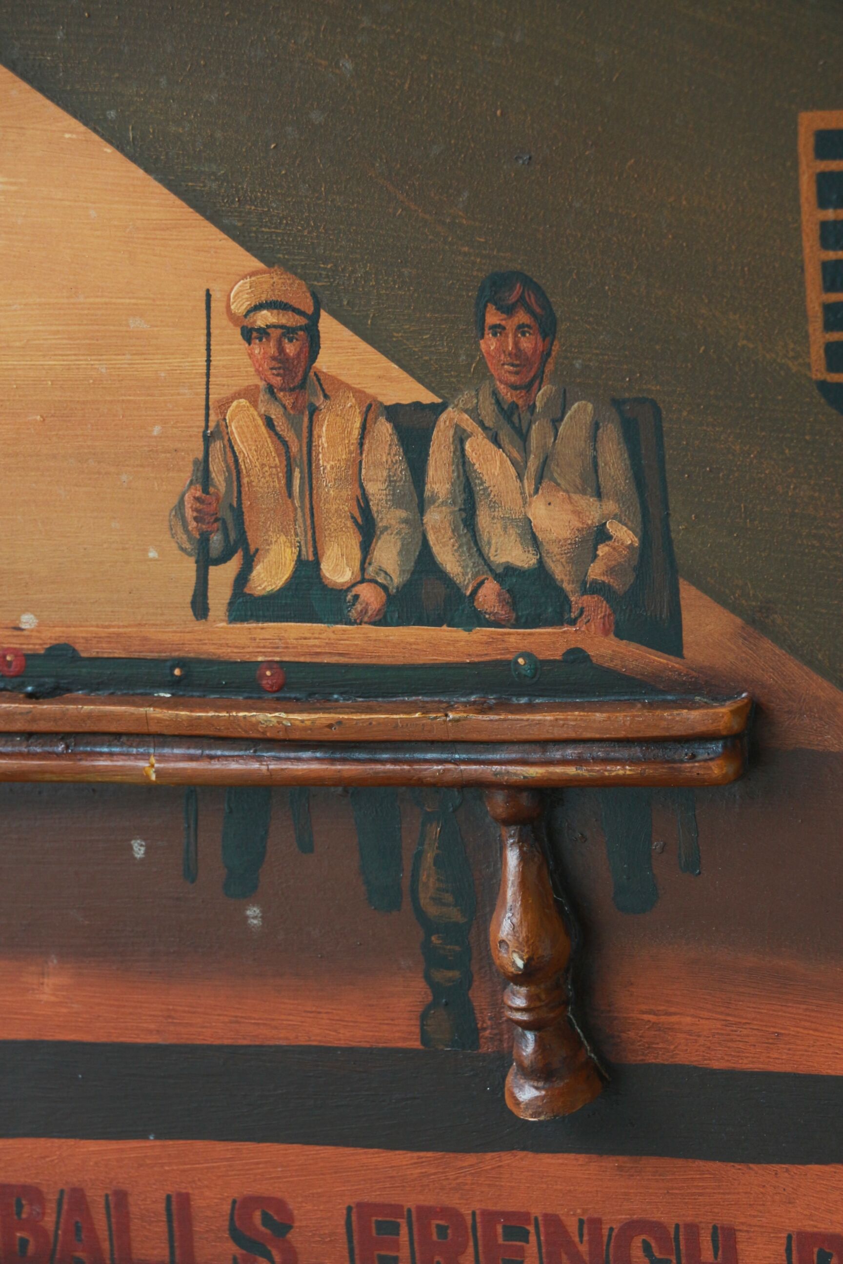 Tableau Country Corner "Fried Sureshot Davies" - Bar Billiard