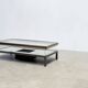 Rare Maison Jansen (attr.) sliding coffee table with bottle holder
