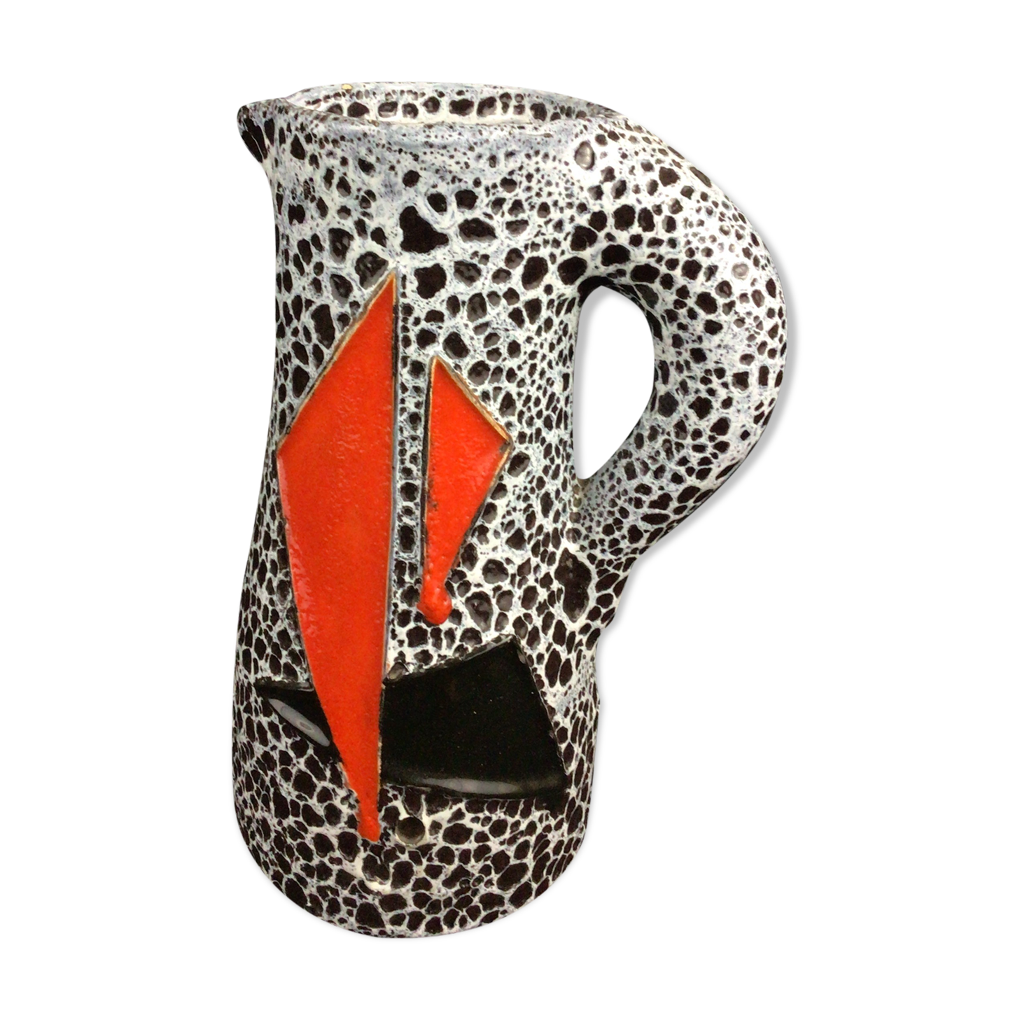 Pitcher ceramic vase Vallauris Le Vaucour