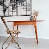 Table with folding compass legs