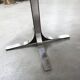 Round table rises and lowers Osvaldo Borsani black and chrome with extension