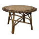 Table basse soleil en rotin