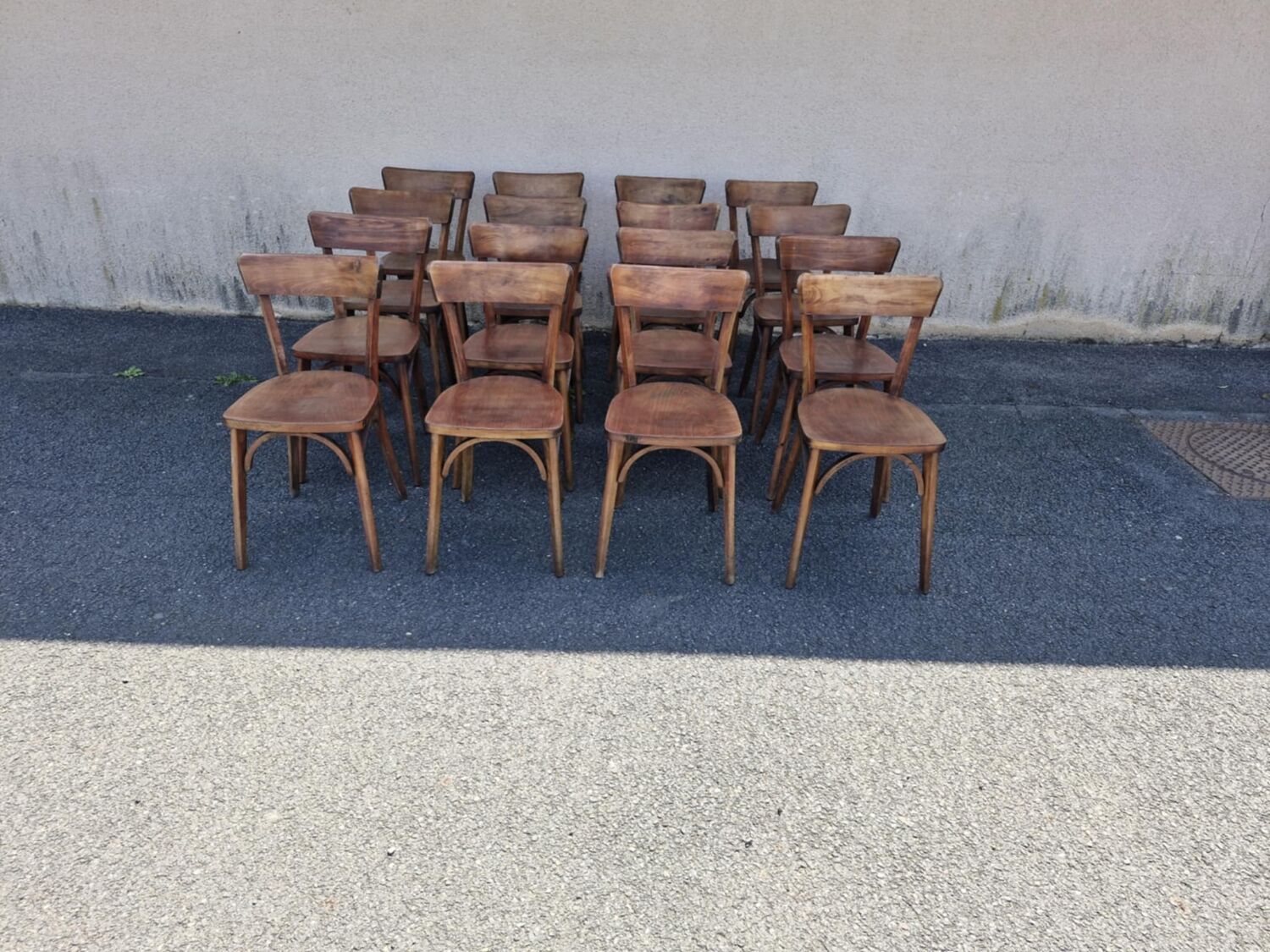 Set of 32 Luterma bistro chairs, 1960s