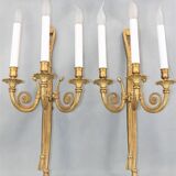 Pair of  Lucien Gau wall lamps