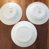 3 plates St Amand Céranord model Monique