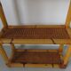 Rattan canning shelf, bamboo 60s 70s