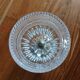 Sucrier ancien en verre + métal 
