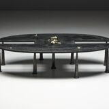 Thomas Serruys iron brutalist coffee table, Belgium, 2019