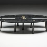 Table basse en fer brutaliste de Thomas Serruys, Belgique, 2019