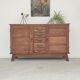 Oak buffet by René Gabriel, Reconstruction period 1950.