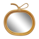 Rattan apple mirror