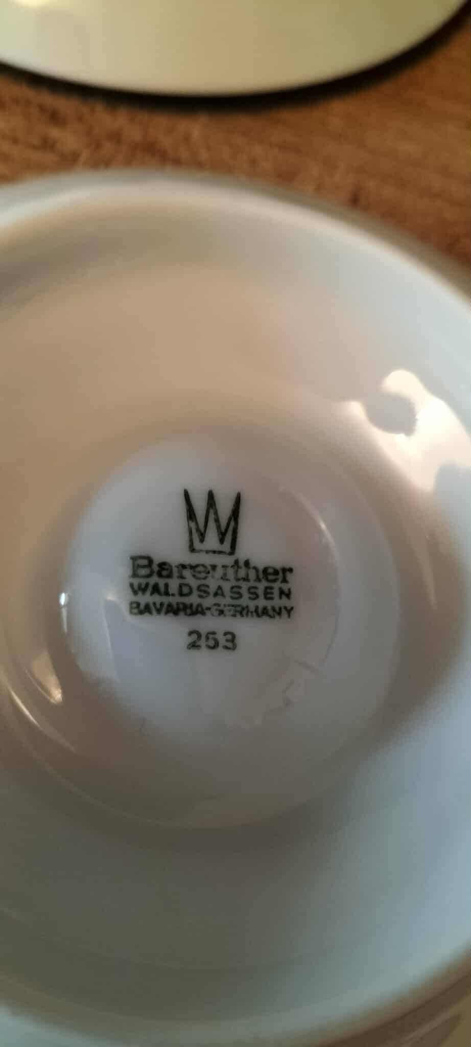 Set of white porcelain egg cups Bareuther Waldsassen 1970s