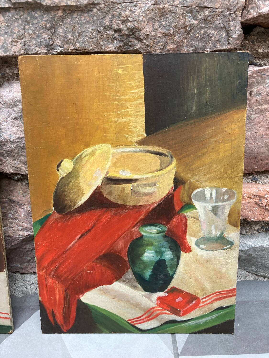 2 still lifes "Old-fashioned kitchen"