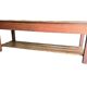 Comptoir de magasin/table de travail vintage en bois
