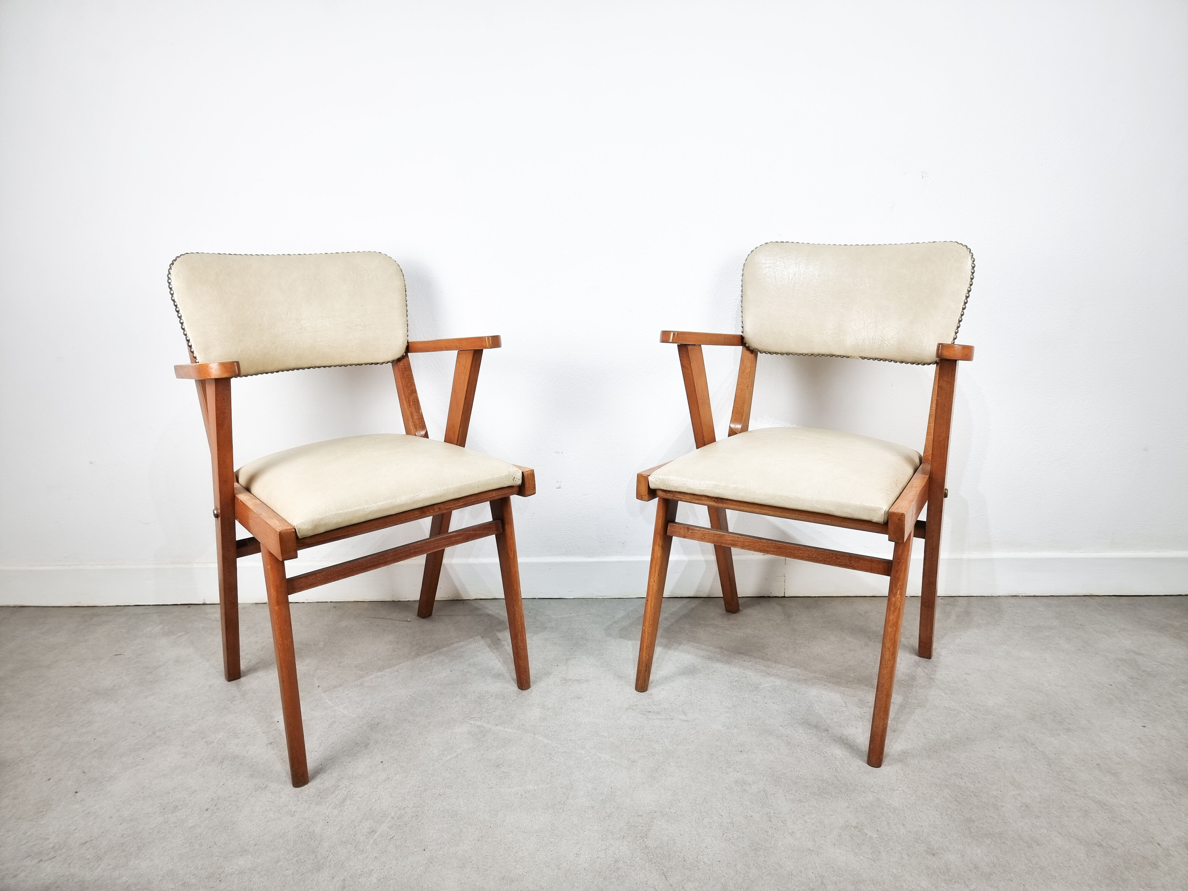 Paire de fauteuils scandinaves 1960