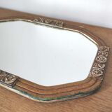 Miroir Art Déco octogonal 54x36cm