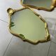 Miroir coquille doré