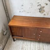 Enfilade teck XL années 60 constructiviste