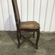 Suite of 6 Louis XV chairs in oak, 19th century