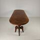 1920s Belgian Art Deco oak parquetry dining table