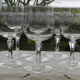 Lot de 6 verres à vin rouge cristal d'arques modèle Matignon