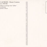 Press sketch Christian Lacroix