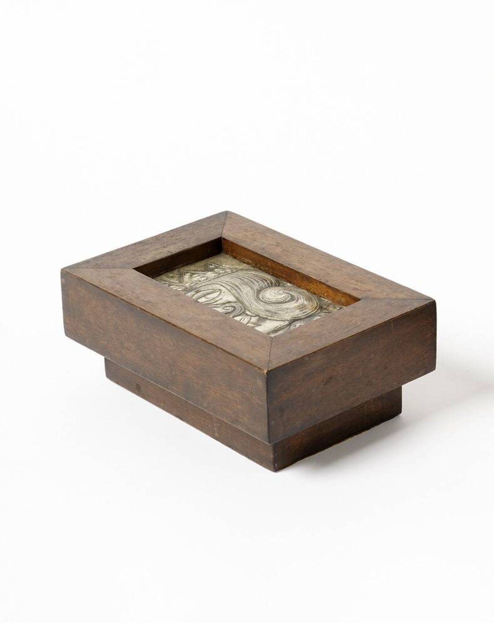 Mid-century rare Smoking Set, ashtray and cigars box, Italy 1950s