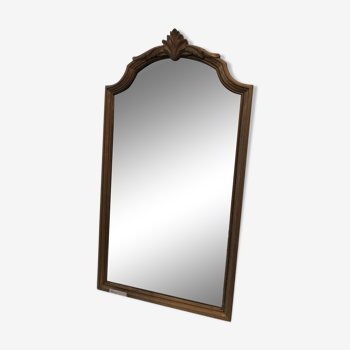 Miroir vintage patine bronze 44x81cm