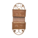 Porte courrier en rotin et cannage
