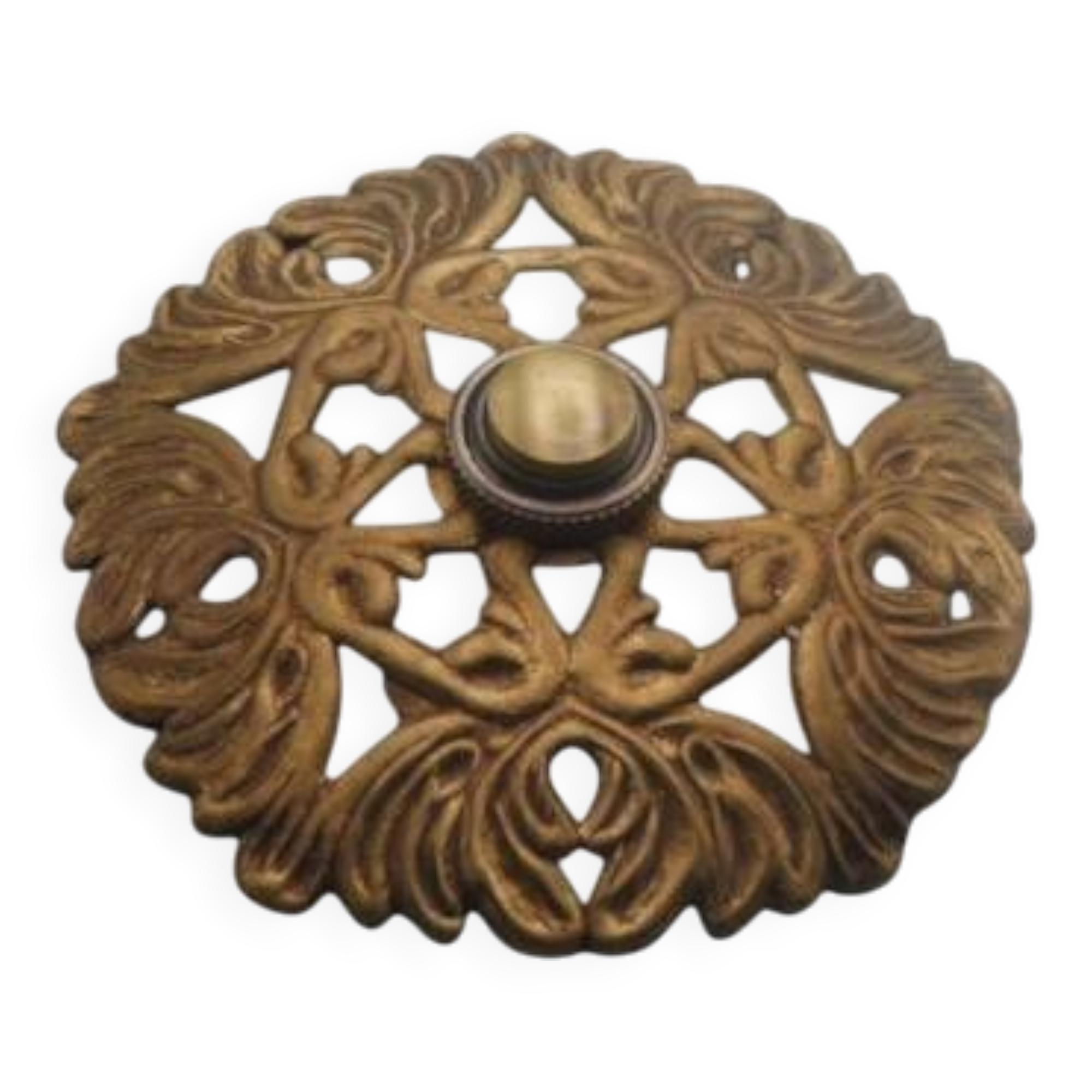 Antique doorbell: star