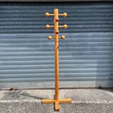 1970s pine coat rack