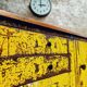Industrial workbench trolley yellow chest of drawers