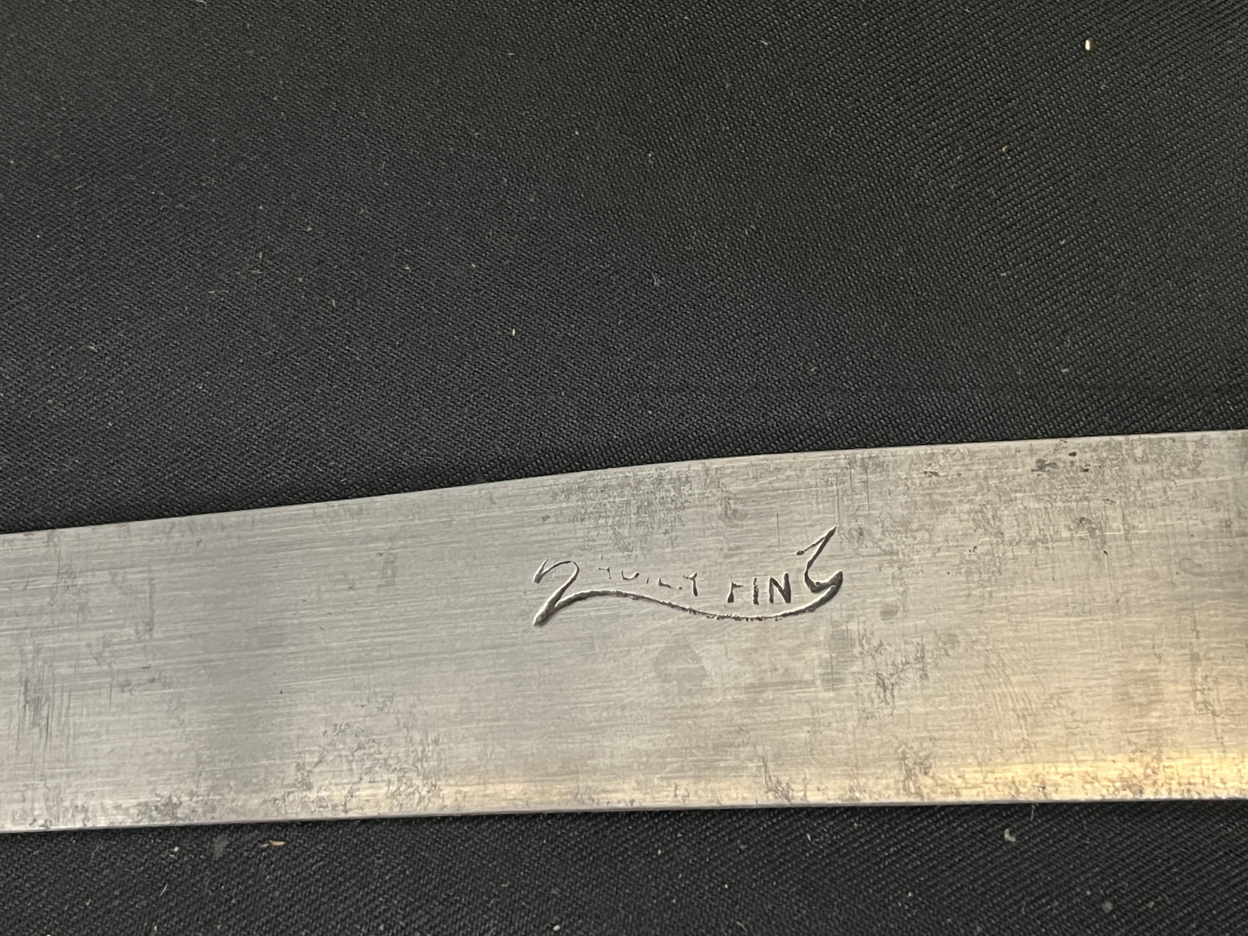 Tableware, silver-plated carving set with horn, early 20th century.