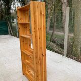 Scandinavian solid pine wood shelf, 6 levels