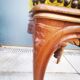 Tabouret de piano style Rocaille assise velours