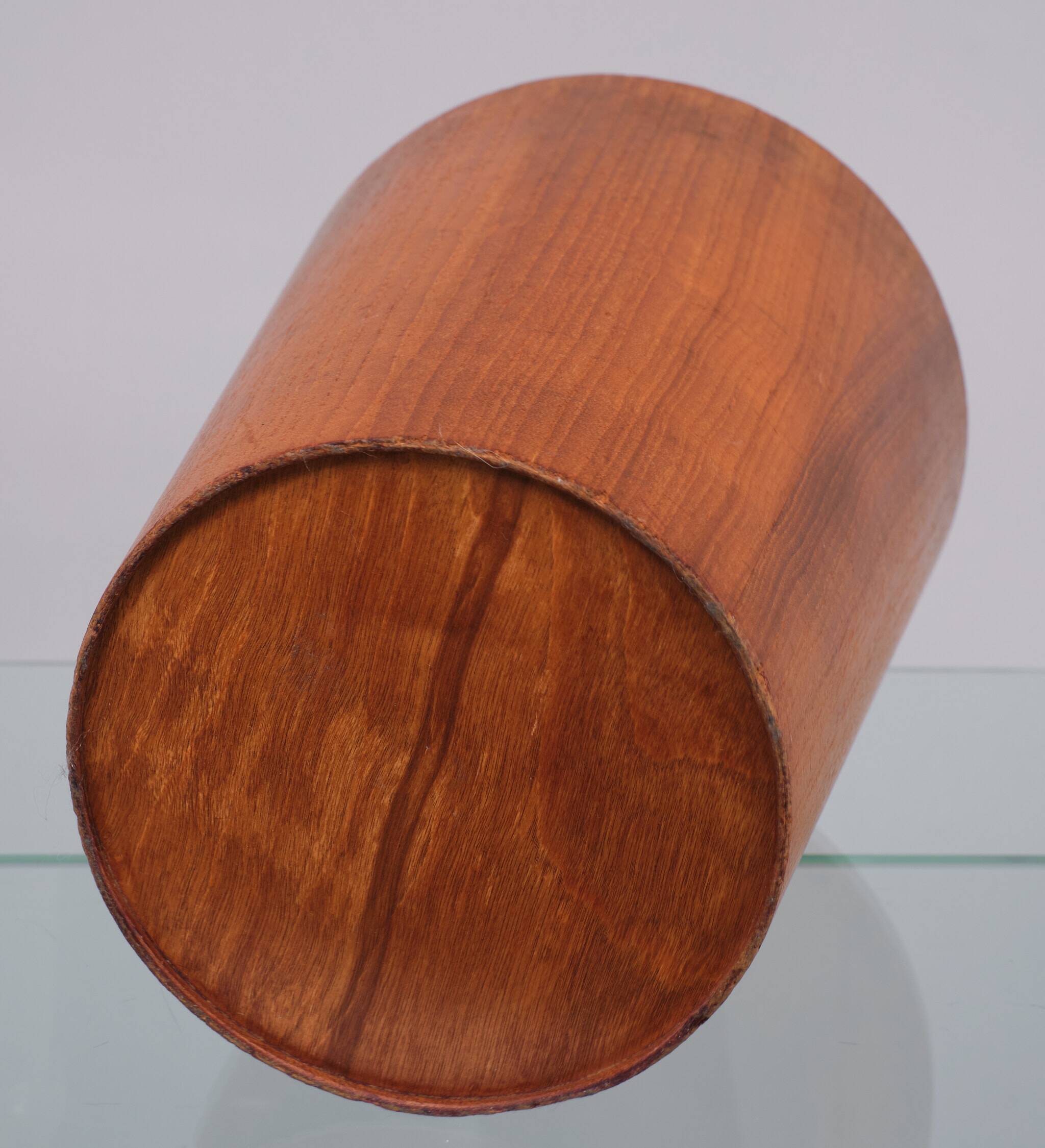 Teak round Paper Basket 1960s Sweden