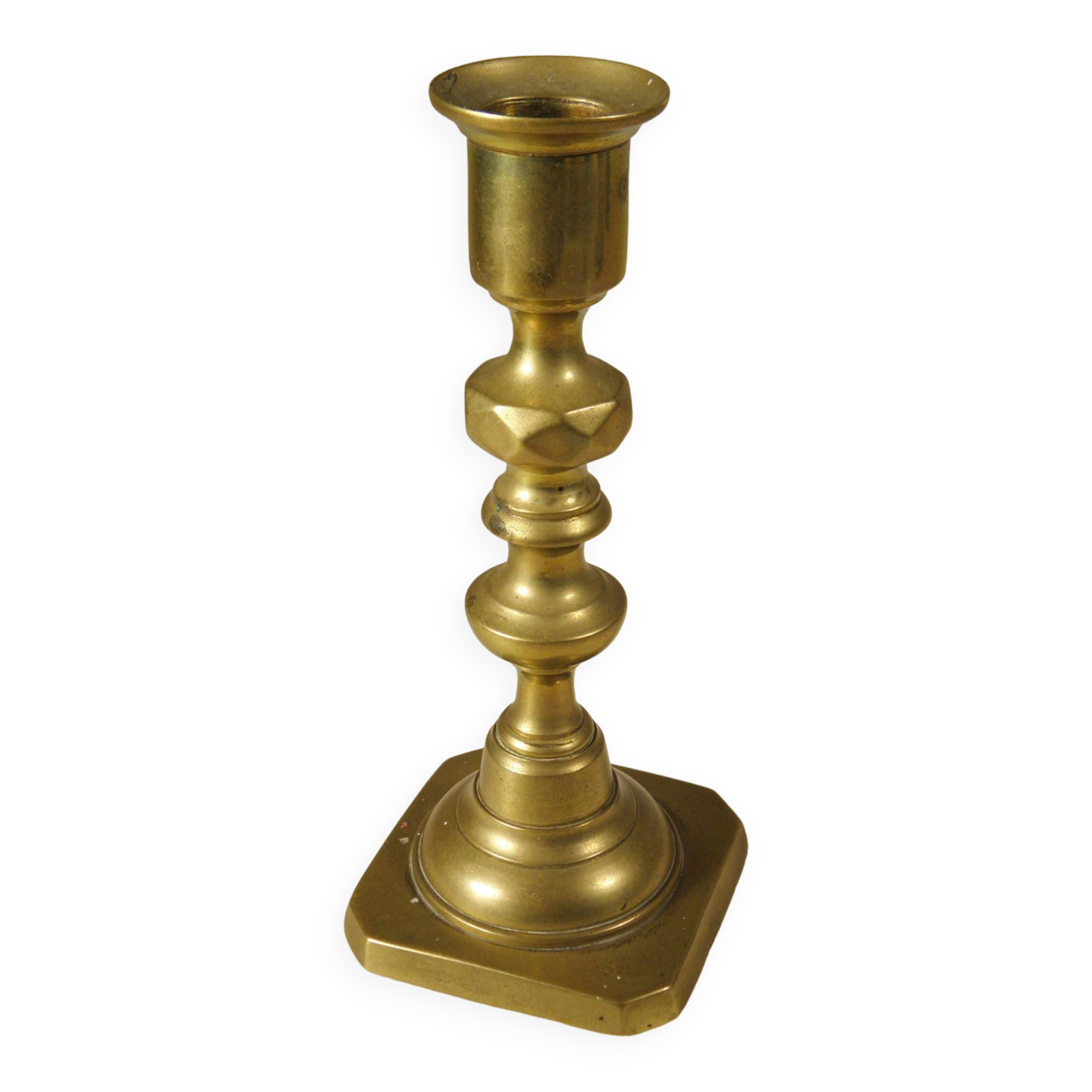 Brass candle holder 15 cm from the 70s