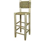 Lemon wood high chair - Moroccan handcrafted bar stool bohemian boho decor