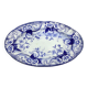 Creil and Montereau - Oval flat in faience model Flora