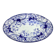Creil and Montereau - Oval flat in faience model Flora