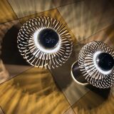 Vintage Wall Lights • Philippe Rogier • Oxar • Luminox • Space Age • 1972